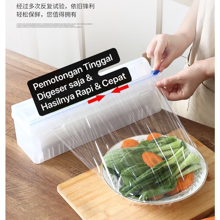 PW-05 Alat Pemotong Plastik Food Wrapping / Vacuum Embos Roll / Cutter Box Khusus Plastik Cling Wrap / Aluminium Foil