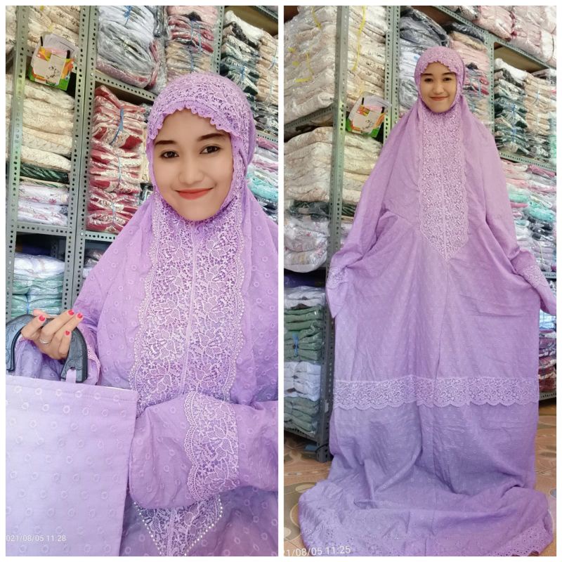 MUKENA TERUSAN KAtUN BENTOL SWAROVSKI
