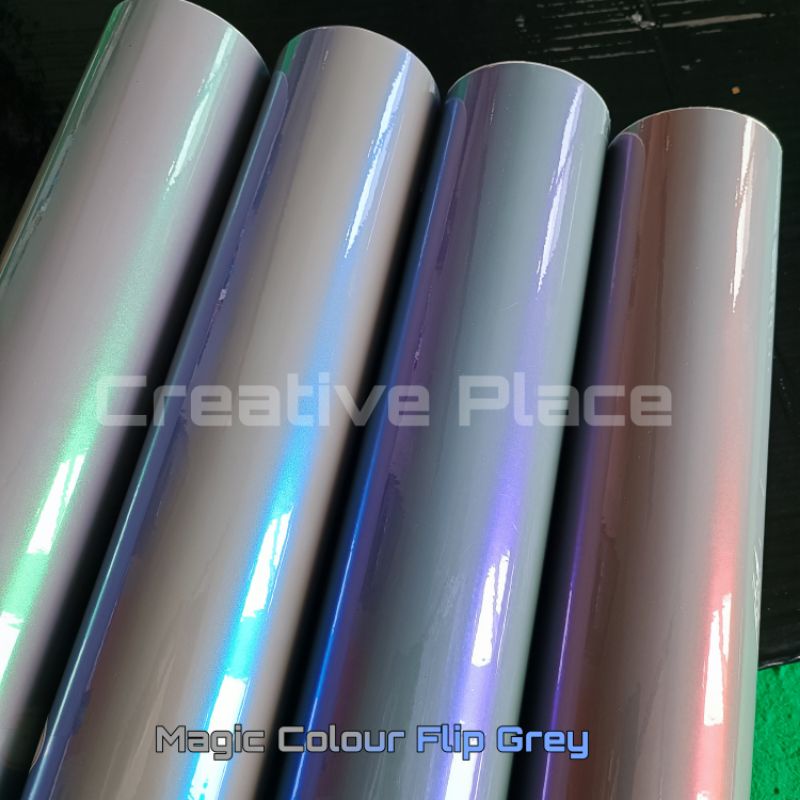 sticker skotlet motor warna flip grey / scotlite lembayung abu