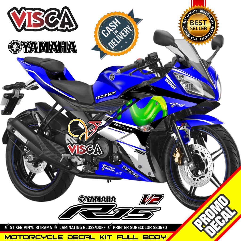 Decal R15 V2 Full Body Dekal R15 V2 Stiker R15 V2 Full Body Keren Movistar