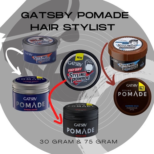 Gatsby Styling Pomade 75g - 4 Varian Warna