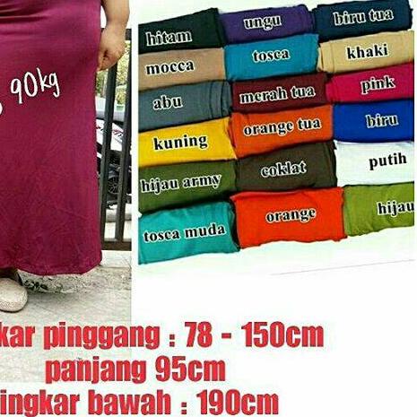 Rok jersey panjang | rok jersey jumbo | rok bigzise | rok superjumbo