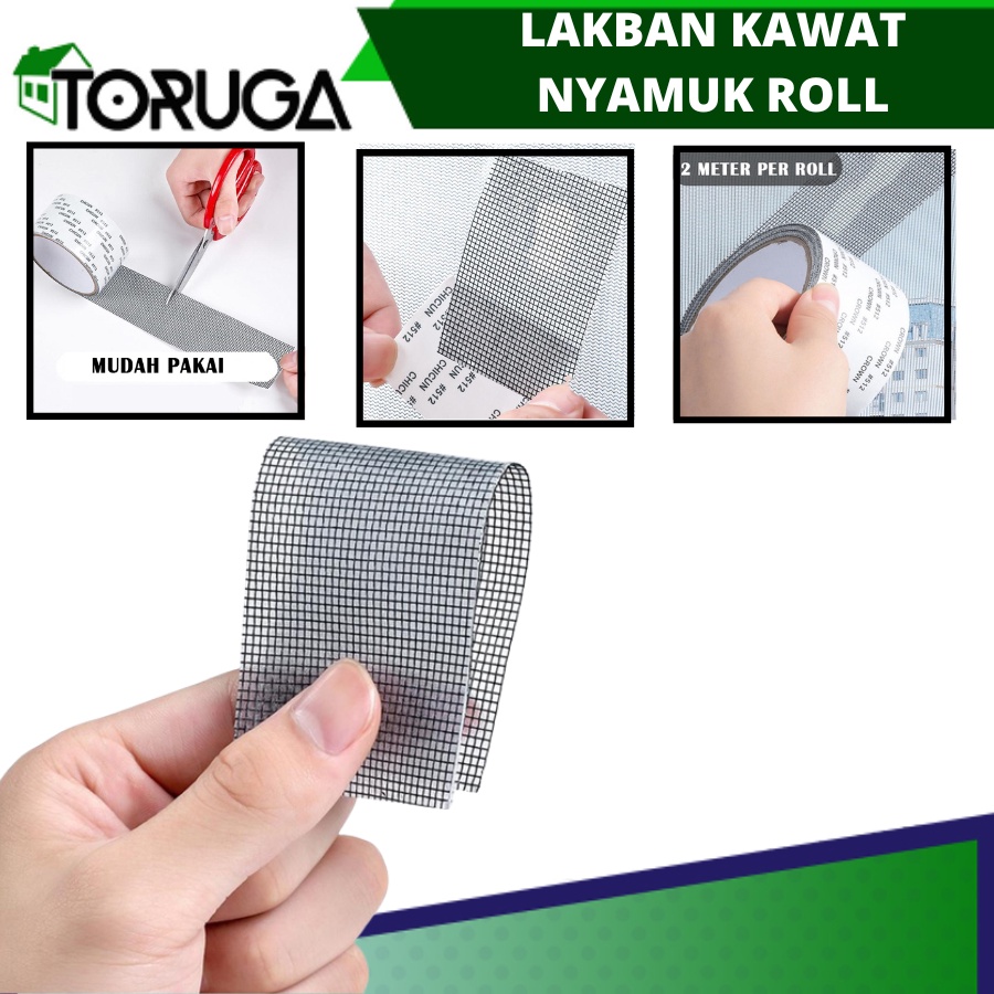 lakban kawat nyamuk roll repair isolasi tambalan penutup lubang kawat