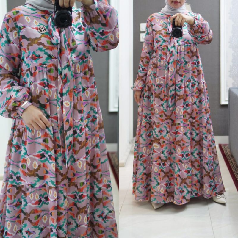 LAVINA DRESS BY AMORI/DRESS AMORI TERBARU/GAMIS AMORI/GAMIS PREMIUM