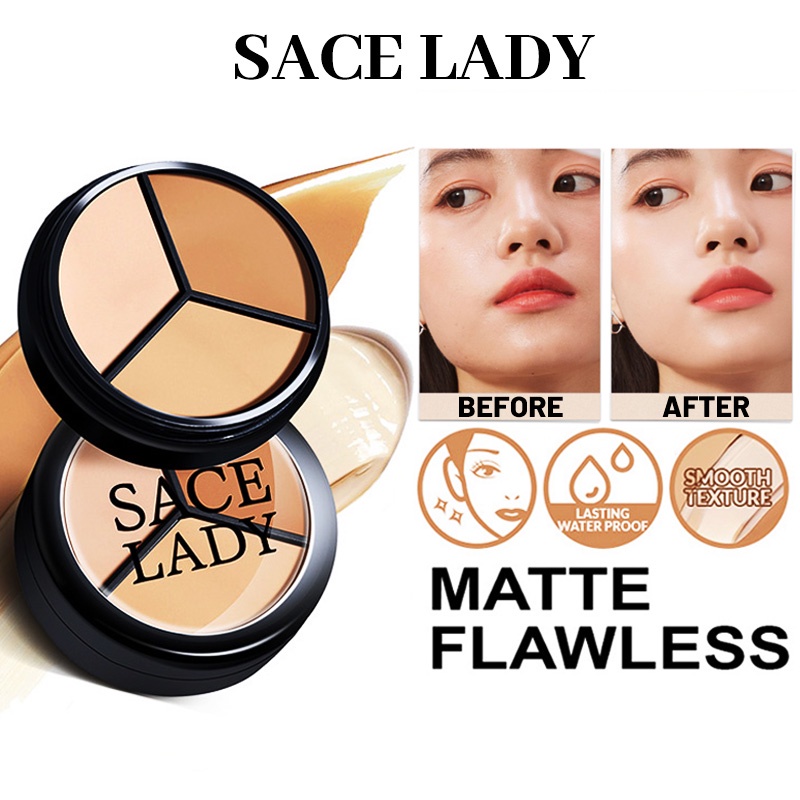 SACE LADY Cream Concealer Palette Waterproof Smooth Full Coverage Corrector Concealer Face Makeup