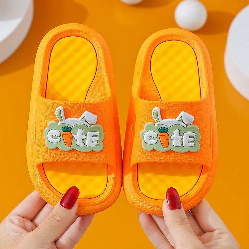 HappyOliver CUTE CARROT Sandal Anak Laki Laki Bahan Karet Model Lucu 2-6 Tahun