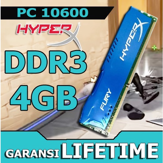 RAM DDR3 4GB PC MEMORY / RAM PC HYPER X FURY GAMING