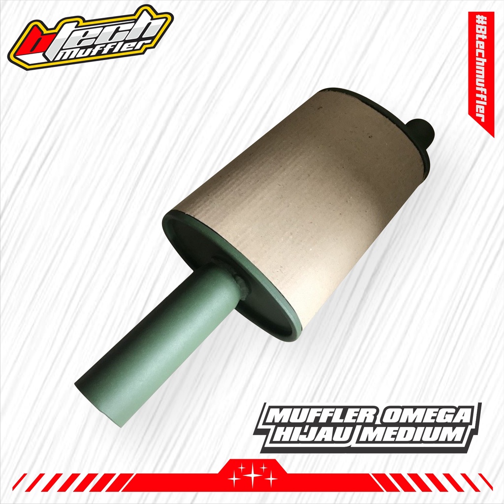 Muffler Omega Hijau Medium berkualitas