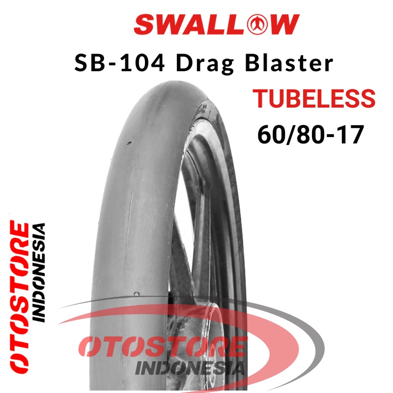Ban Luar Motor Swallow SB-104 Drag Blaster 60/80-17 RING 17 Tubeless  ban motor