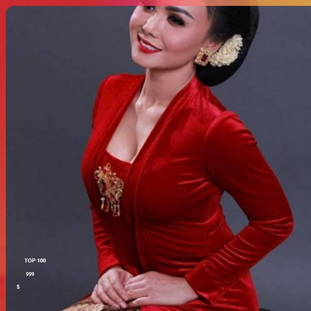 Kebaya bludru kutu baru Kebaya Bludru