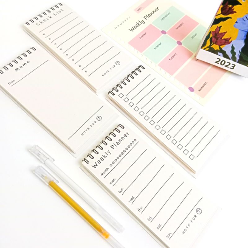 

[ RING SPIRAL ] Buku Notebook / Memo / Agenda / To Do List tugas Kantor / Sekolah.