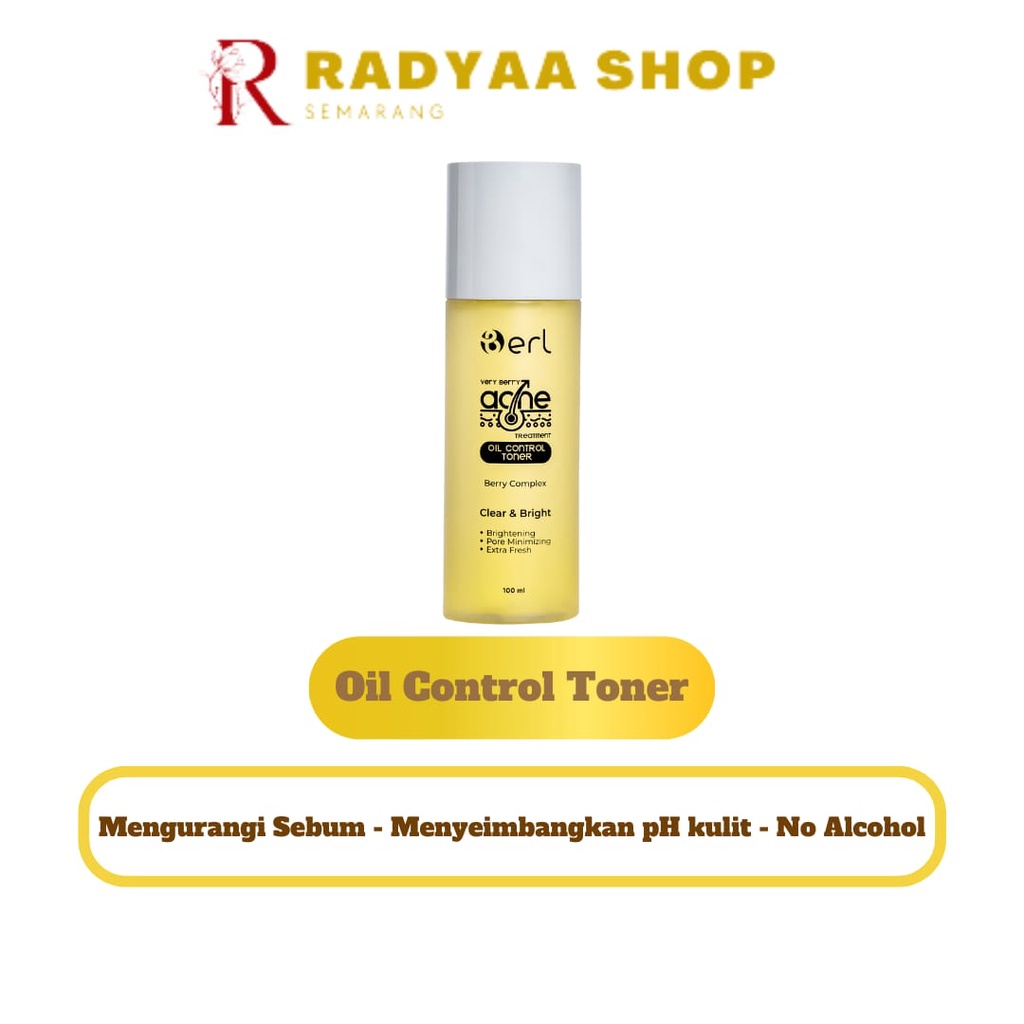 B Erl Acne Treatment Oil Control Toner Pencerah Pelembab Kulit Wajah Pria Menghilangkan Jerawat Pengecil Poripori Penghilang Flek Hitam Niacinamide Salicylic Acid BPOM