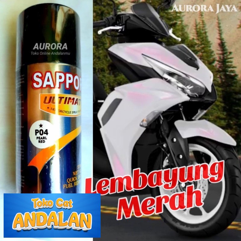 

Toko Andalan - Pilox Sapporo Ultimate Pearl Red P04 Mutiara Lembayung Merah 400ml Cat Pilok Pylox Mobil Sepeda Motor | Toko Andalan Mobil dan Motol