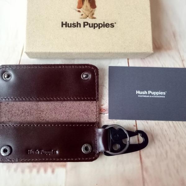 Dompet STNK Gantungan Kunci Mobil/Motor Hush Puppies Kulit Asli 100%