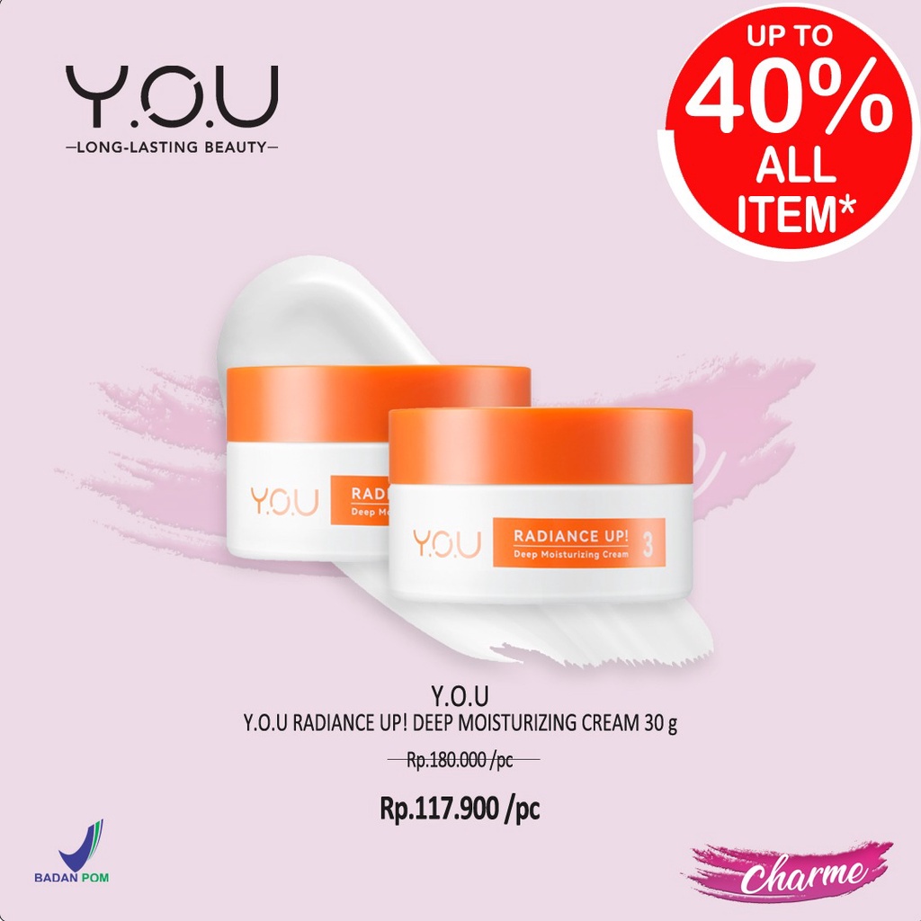 (READY &amp; ORI) Y.O.U YOU Radiance Up Deep Moistirizing Cream 30gr