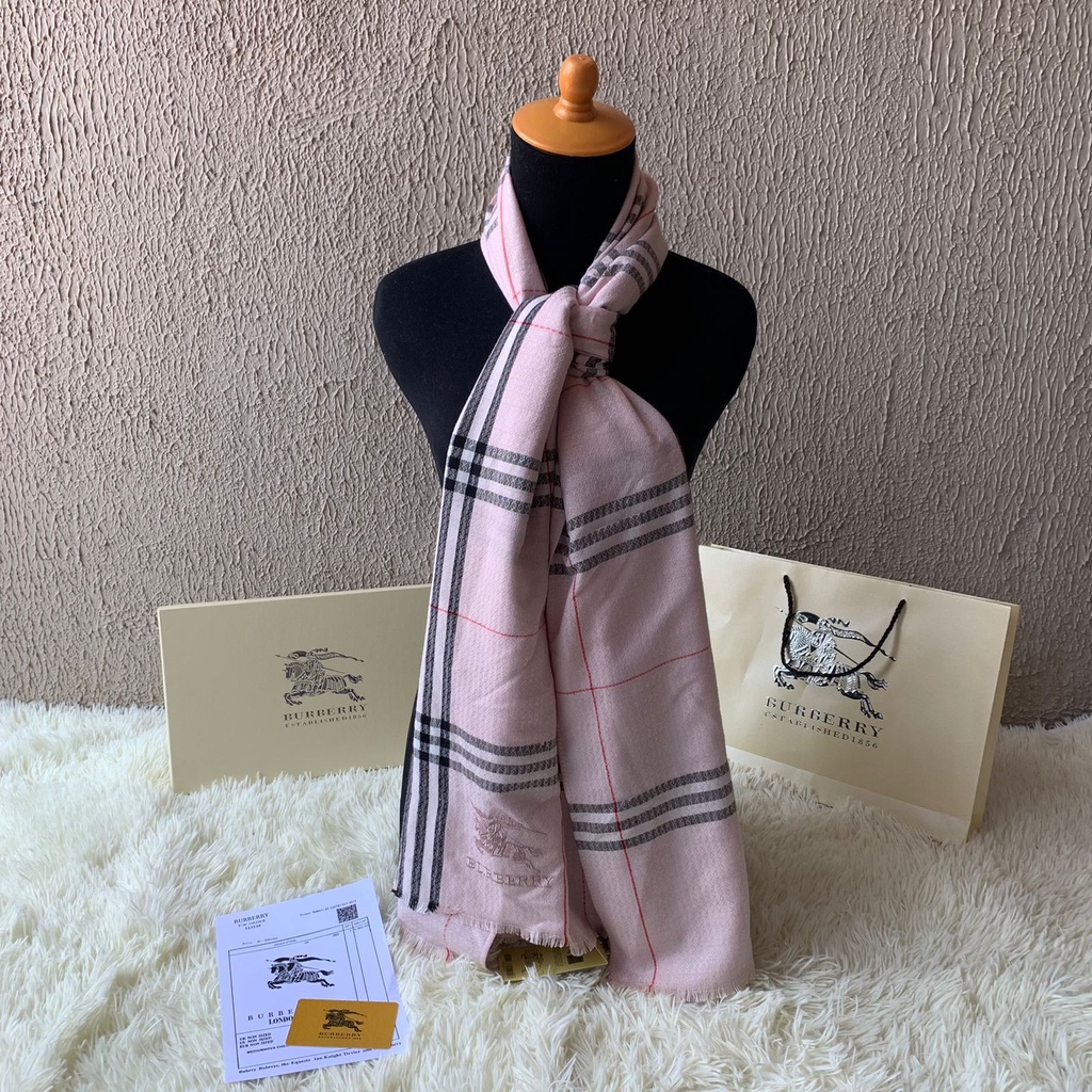 LUXY LX4013 SELENDANG SCARF / SYAL BRANDED FULL SET FREE PAPERBAG + BOX + FAKEBILL IMPORT QUALITY KUALITAS PLATINUM