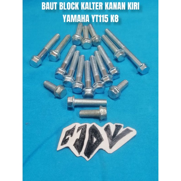 BAUT BLOCK BLOK KALTER KANAN KIRI BAK MAGNET BAK KOPLING YAMAHA YT115 KUNCI T8