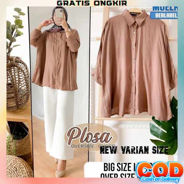 Bsju Atssan Wnita Oversize Blouse Wanita Oversize Kemeja Blus Cewek Korean Style Bigsize Bluse Wnita