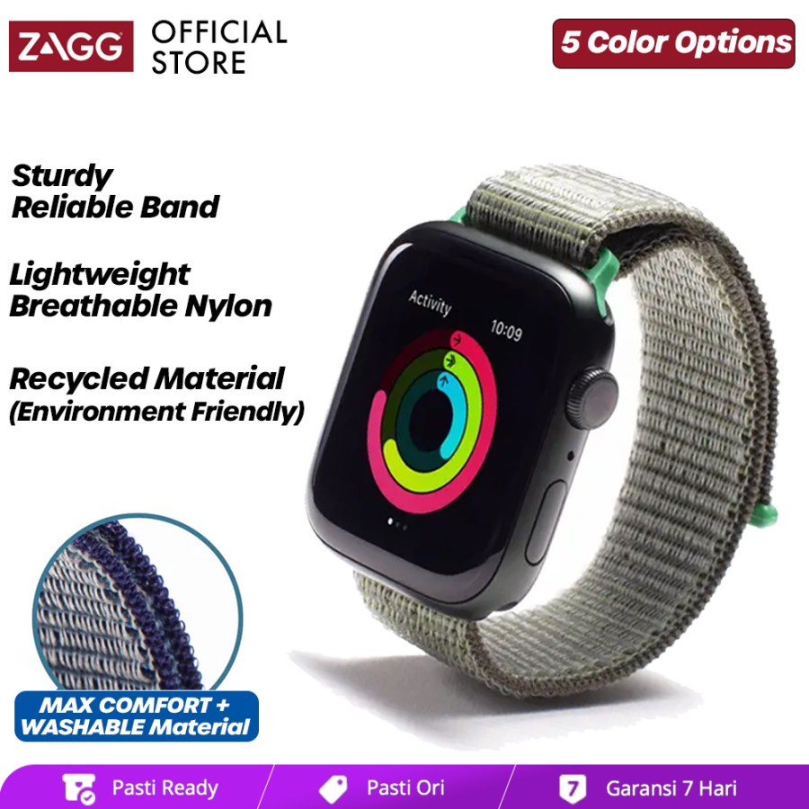 ZAGG Apple Watch iWatch Nylon Woven Sport Strap Band 45/44mm 41/40mm 7