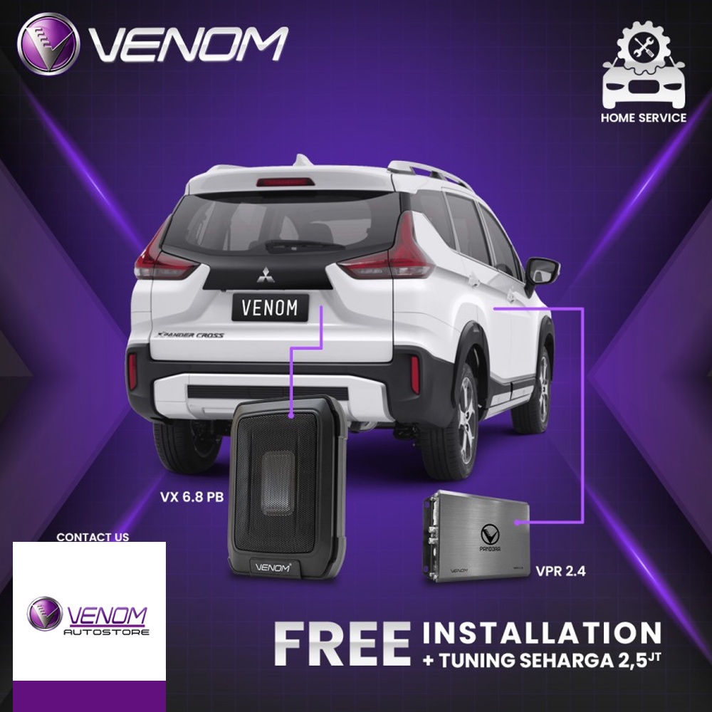 Venom Express Mitsubishi Xpander Paket Audio Mobil Gratis Pasang Tune