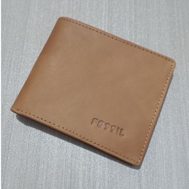 dompet lipat dua bahan kulit asli jenis nafa sweed model lipat biasa horizontal #dompet #dompetpria #dompetcowok