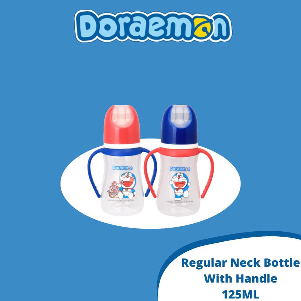 Doraemon Botol Susu Bayi Regular Round Bottle With Handle 125ml - 250ml Bunny - 60ML DB122