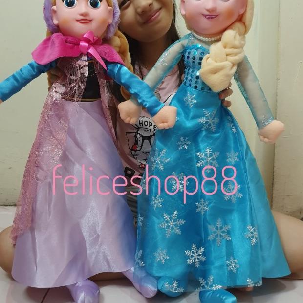 boneka frozen elsa dan anna import - elsa