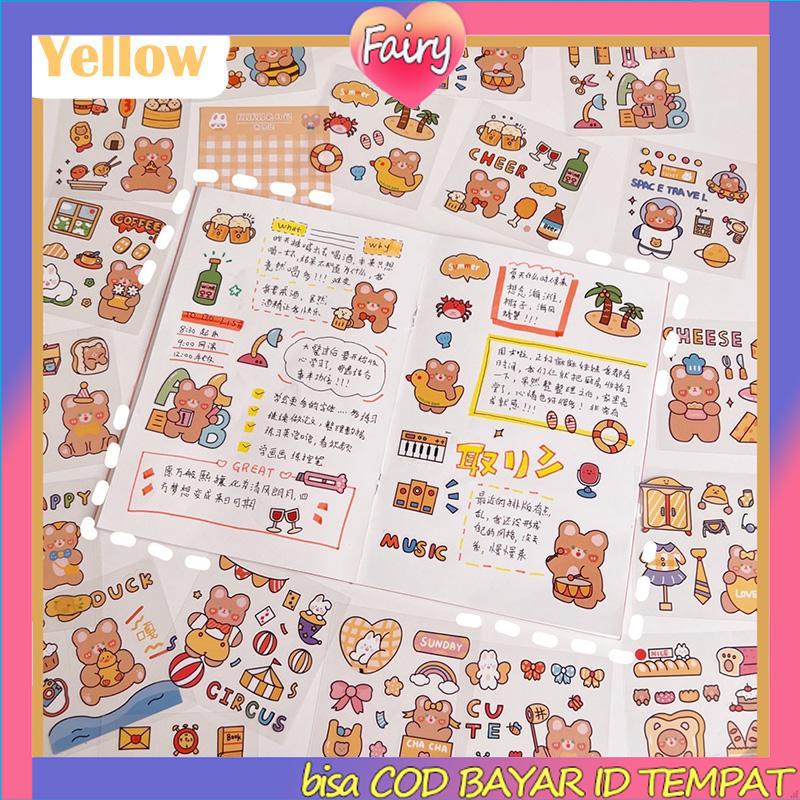 

20PCS/Set Stiker Motif Kartun Korea Lucu Anti Air Dekorasi pola kecil Handbook Scrapbook DIY F