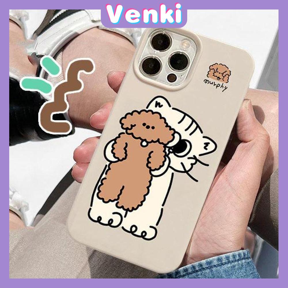 Case iPhone 14 Pro Max TPU Soft Case Cartoon Cute Cat Glossy Khaki Candy Case Camera Protection Shockproof For iPhone 14 13 12 11 Plus Pro Max 7 Plus X XR