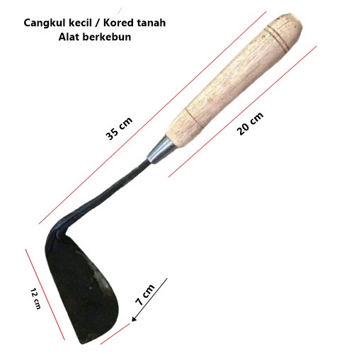 Cangkul Kored Rumput Gatul Baja Asli Pancong Jawa Miring Cangkul Taman Mini