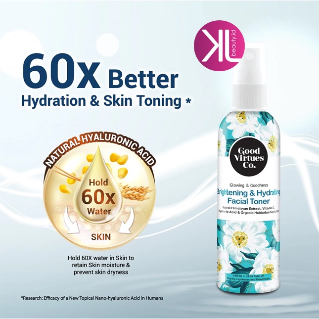 NEW Good Virtues Co Brightening &amp; Hydrating Facial Toner | Toner Wajah 100ml