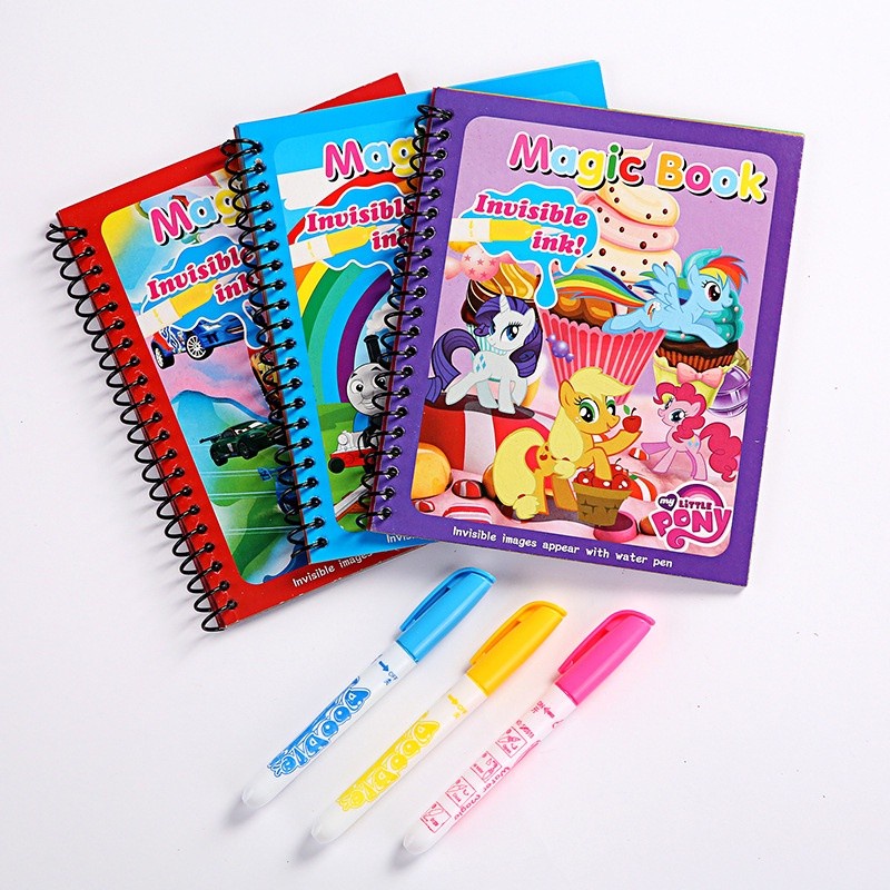 MAINAN EDUKATIF ANAK Magic Water Book / Buku mewarnai / Buku mewarnai water doodle/ MAGIC DRAWING BOOK