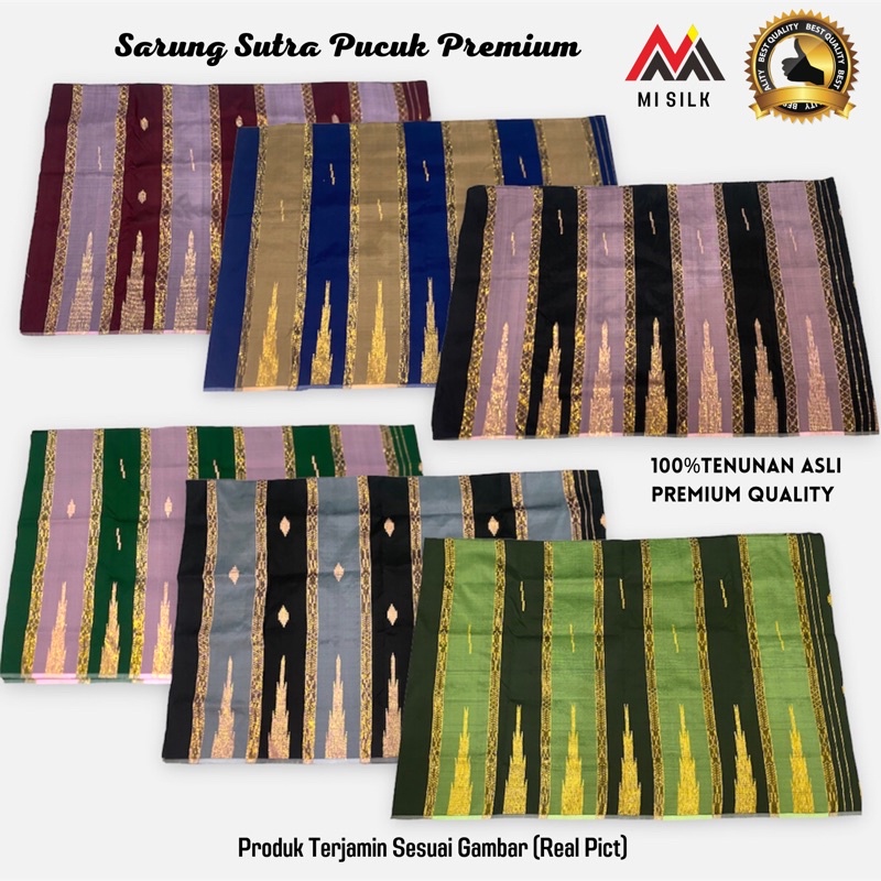 Kain Tenun sutera sengkang Pucuk Warna Remo’ Murah Mewah