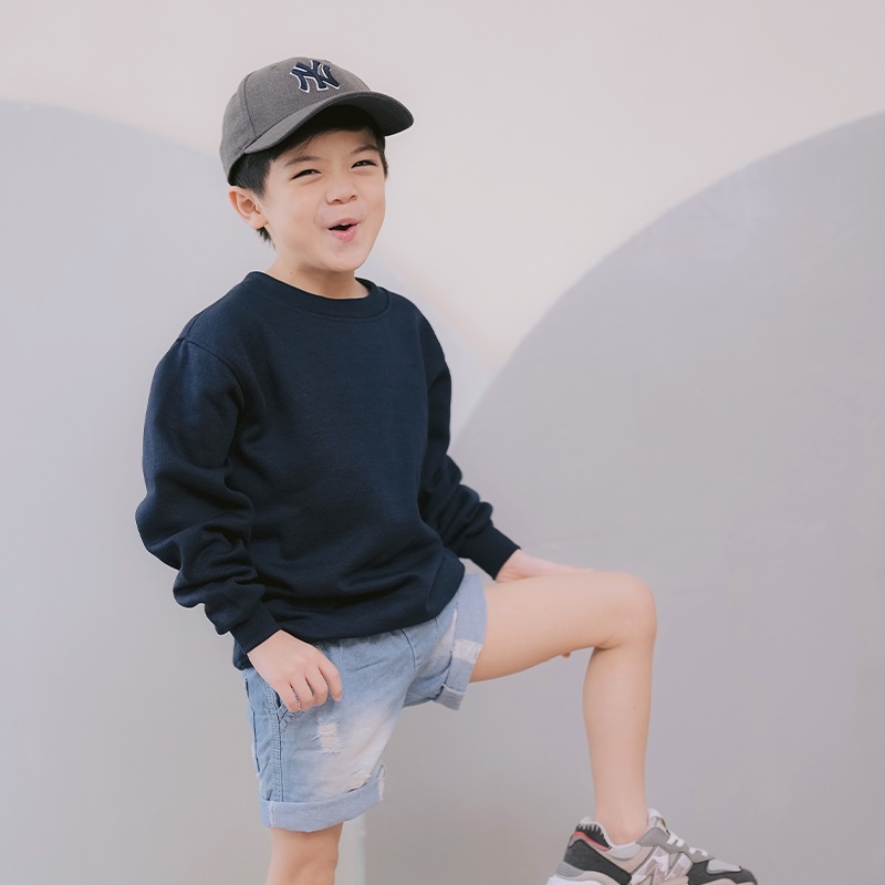 HOODIE GOODIE Kids Sweater Deep Blue