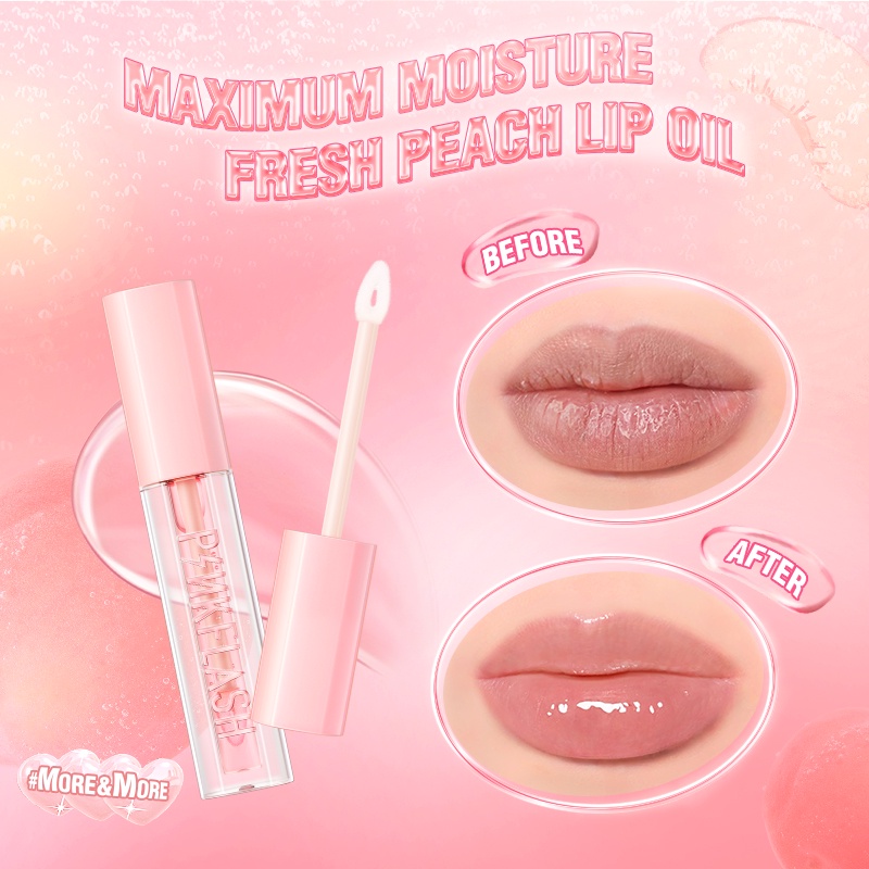 PINKFLASH #More&amp;More  Lip Oil Long-Lasting Moisturizing Lipbalm  Repair Reduce Lip Wrinkles Plump Lip Care