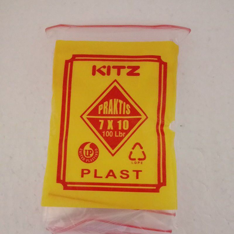 plastik klip 7x10 isi 100lembar / klip kitz plast ziplock ctik / plastik sambal / obat / baju dll