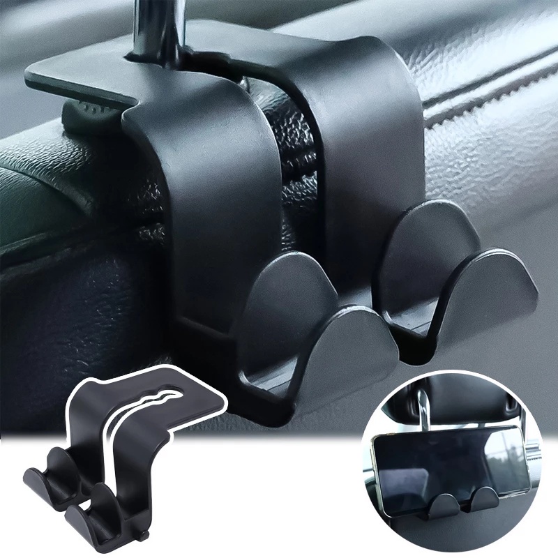 1 Pc Bracket Klip Gantungan Tas Handbag / Dompet / Handphone Multifungsi Portabel Untuk Interior Mobil