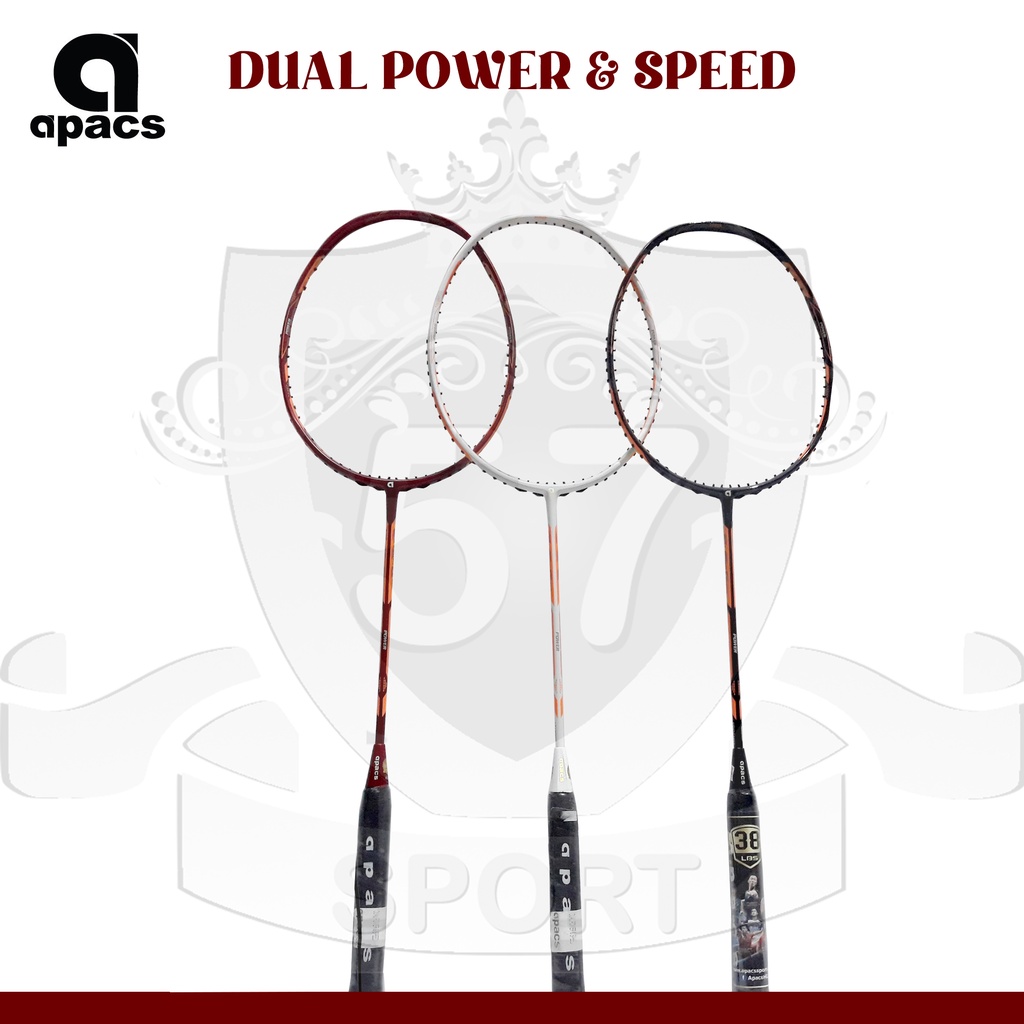 Raket Badminton Apacs Dual Power & Speed Bonus Tas Serut Apacs