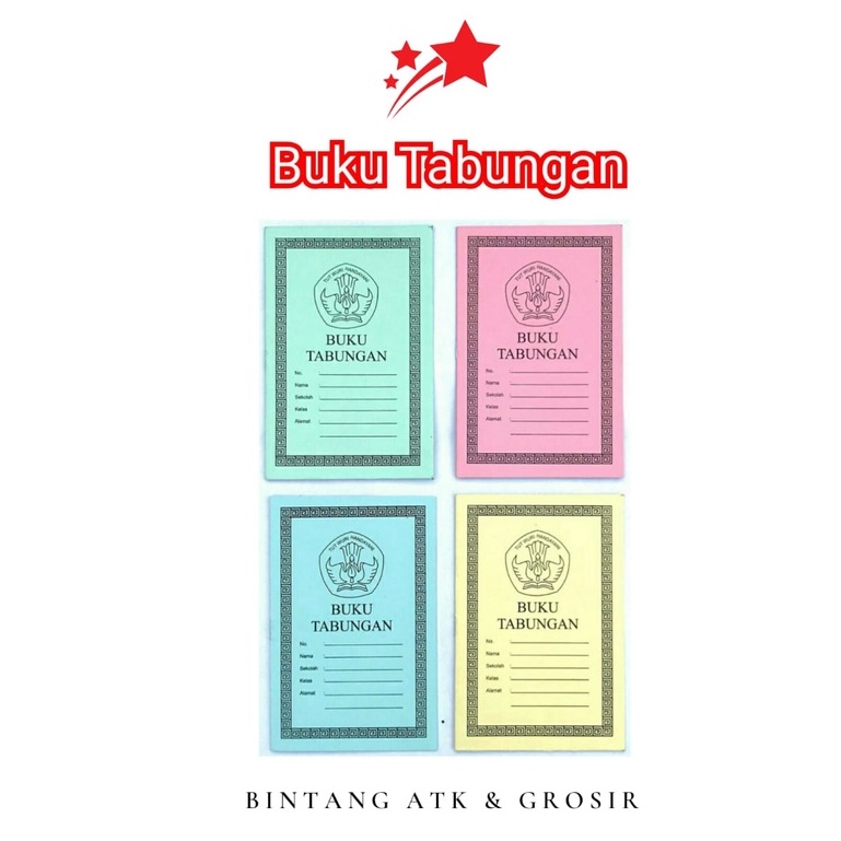 

Buku Tabungan BINTANG /Buku Keuangan Sekolah Polos Kecil Murah (Pcs)