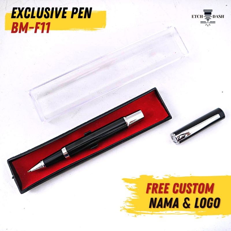 

Souvenir Pulpen Hadiah Gift Mewah Elegan Free Custom Nama Dan Logo - Exclusive Pen BM-F11