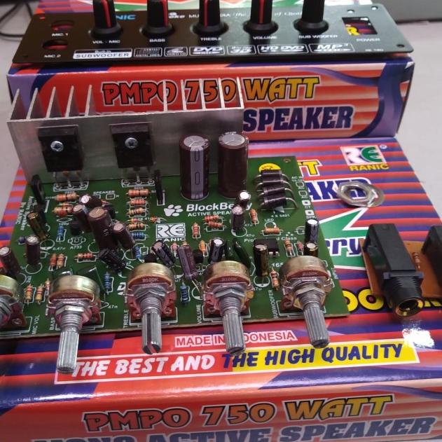 kit aktif speaker mono plus mic subwoofer