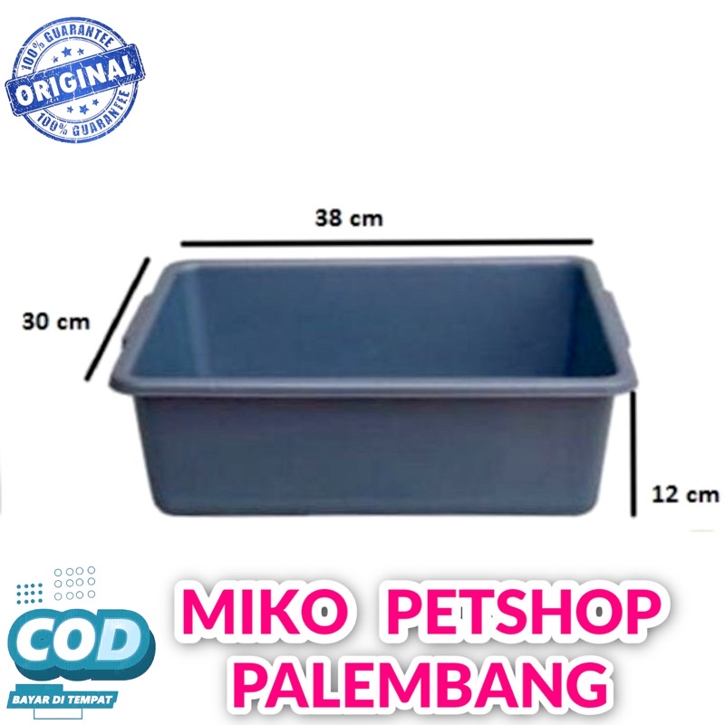 LITTER BOX / wadah tempat pasir pup kucing uk (L) KHUSUS PENGIRIMAN INSTANT