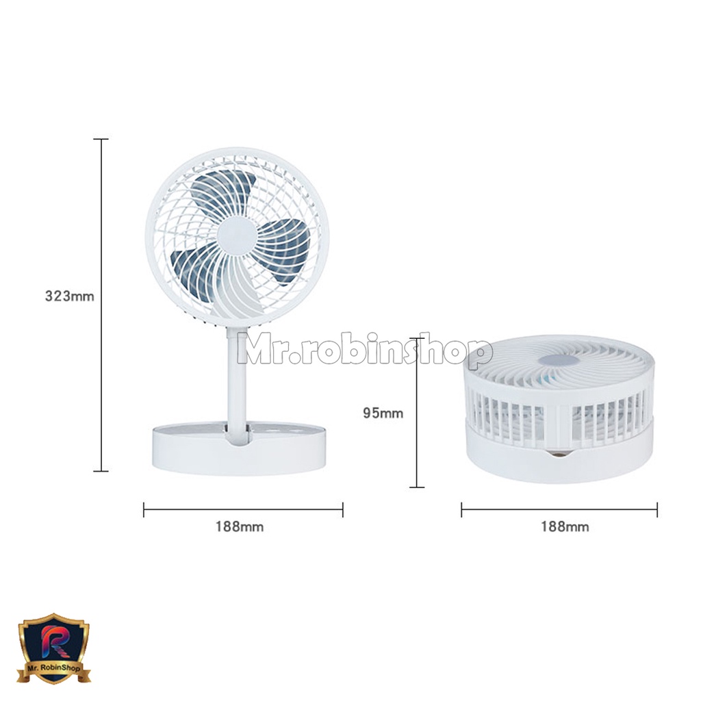 Kipas angin dan lampu belajar  lipat portable stand / portable fan folding stand / Cooling Fan rechargeable