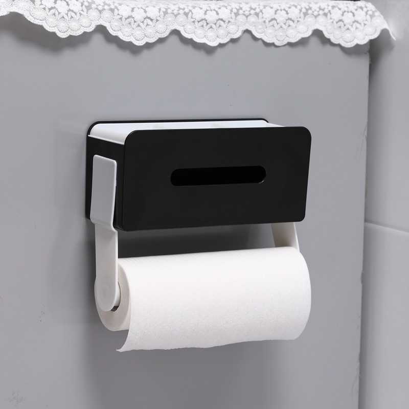 KR Gantungan Tempat Tisu Toilet Dapur Gulung Kotak Tissue Organizer