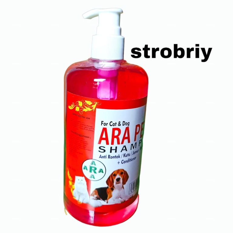 shampoo kucing dan anjing anti kutu jamur rontok netto 500mL