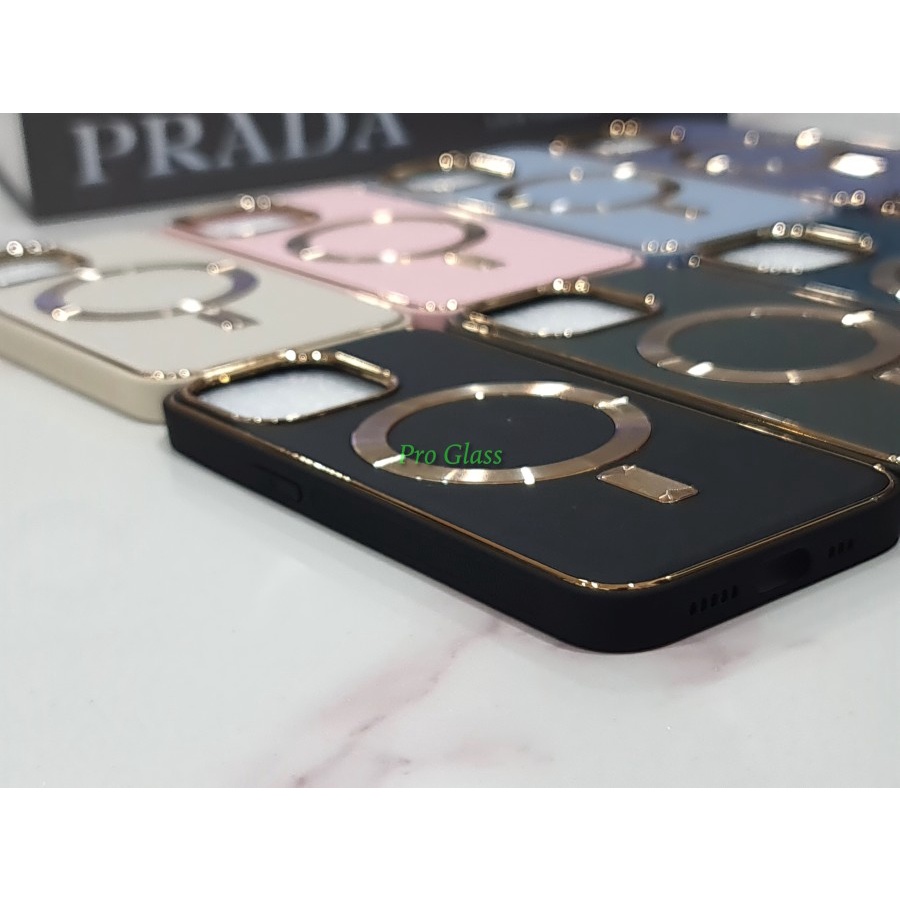 C210.5 Iphone 11 11 PRO 11 PRO MAX 12 12 PRO 12 PRO MAX 13 13 PRO 13 PRO MAX 14 14 PLUS 14 PRO 14 PRO MAX Magsafe Chrome Plated Leather Case
