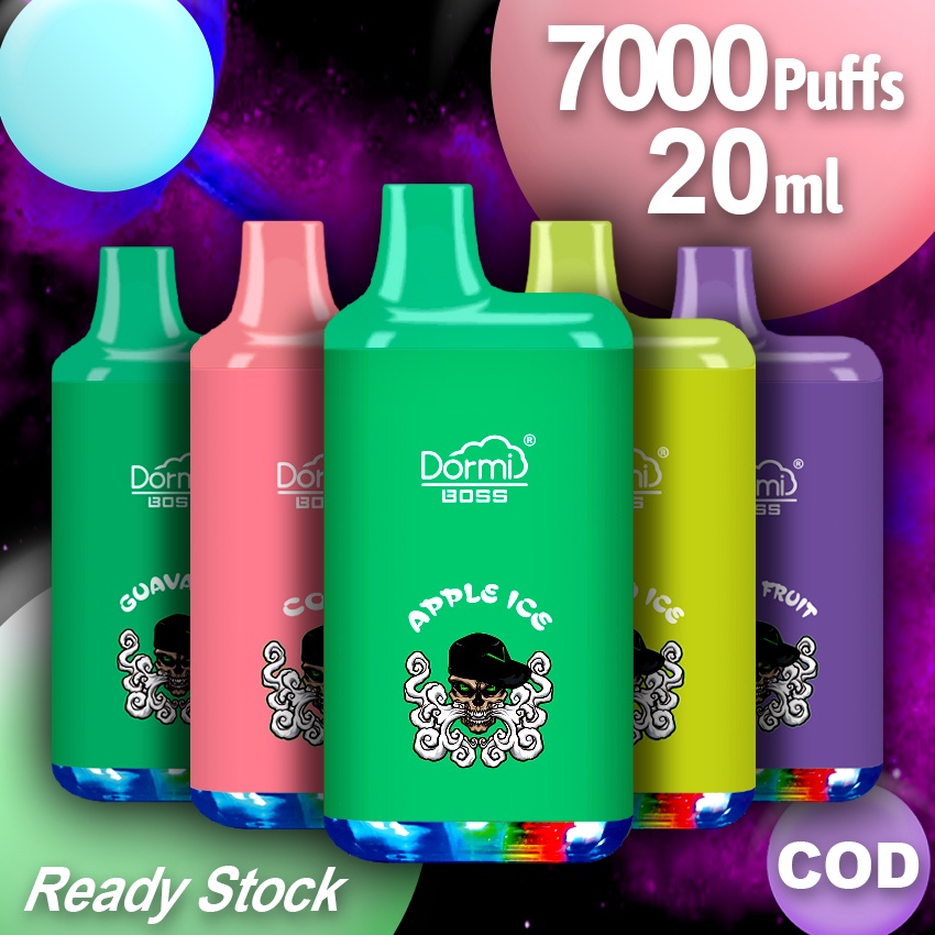 Dormi luxy 7000Puffs Disposable Pods Vapee sekali pakai 650mAh Chargeble Pod Ready Stock