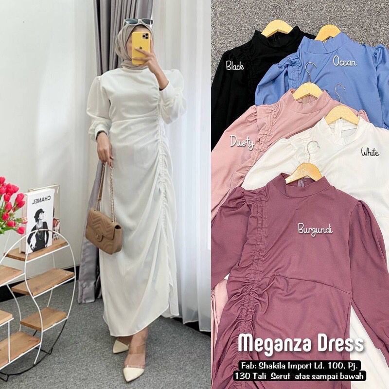 DRESS MUSLIM, Fashion Muslim, baju wanita, dress, gamis, Baju gamis, fashion wanita, Meganza Dress