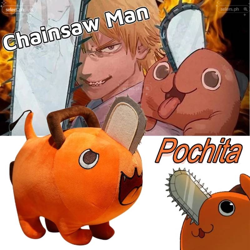 Mainan Boneka Plush Anime Chainsaw Man Pochita Untuk Hadiah Natal / Ulang Tahun Anak