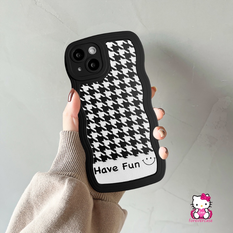 Soft Case Tpu Motif Houndstooth Cover Samsung A50 A04s A50s A30s A32 A13 A23 A12 M22 A03s A53 A52 A22 A21s A52s A33 A23 M11 M22 A31 M32